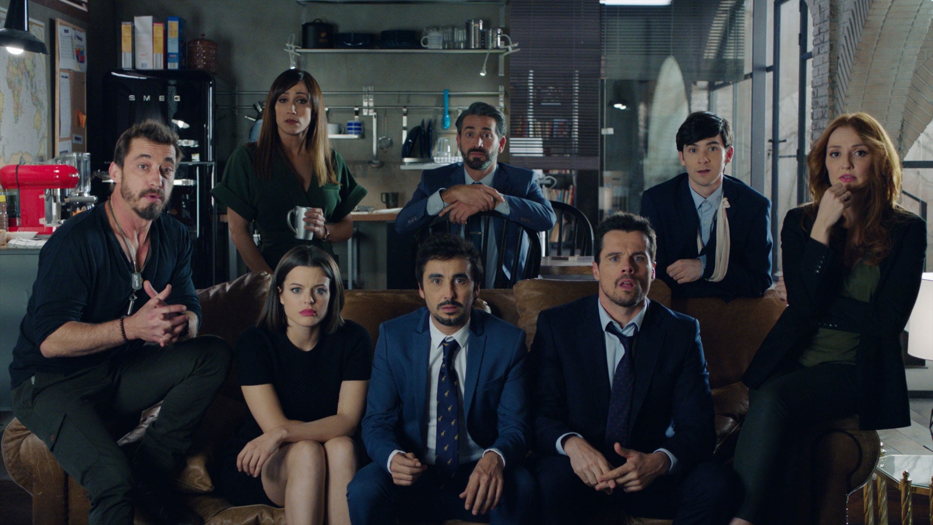 Gran parte del reparto de 'Cuerpo de élite'.