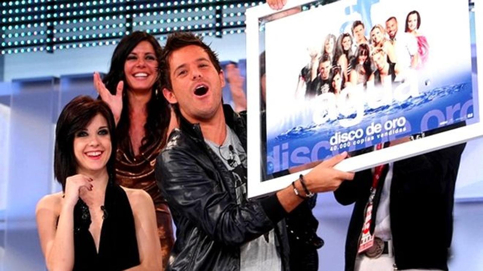 El disco de Operación Triunfo en el que participó Pablo López fue disco de oro.