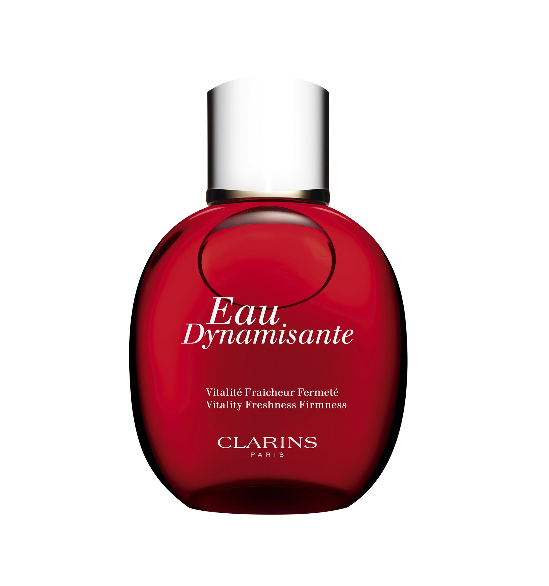 Eau Dynamisante de Clarins. La icónica agua de tratamiento de Clarins, para ella y para él. Combina el perfume y la acción de las plantas. Fresca, vital y atemporal. (72€, 200 ml)
