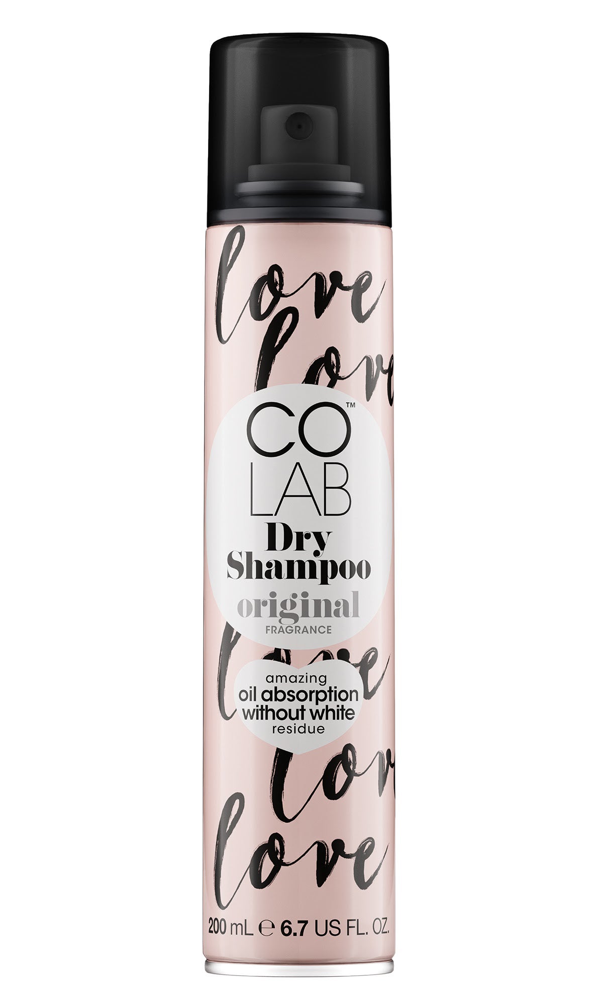 Champú en seco Original de Colab Dry Shampoo. Elimina la grasa y otras impurezas sin dejar residuos. No testados en animales, sin parabenos. (www.colab-hair.com)