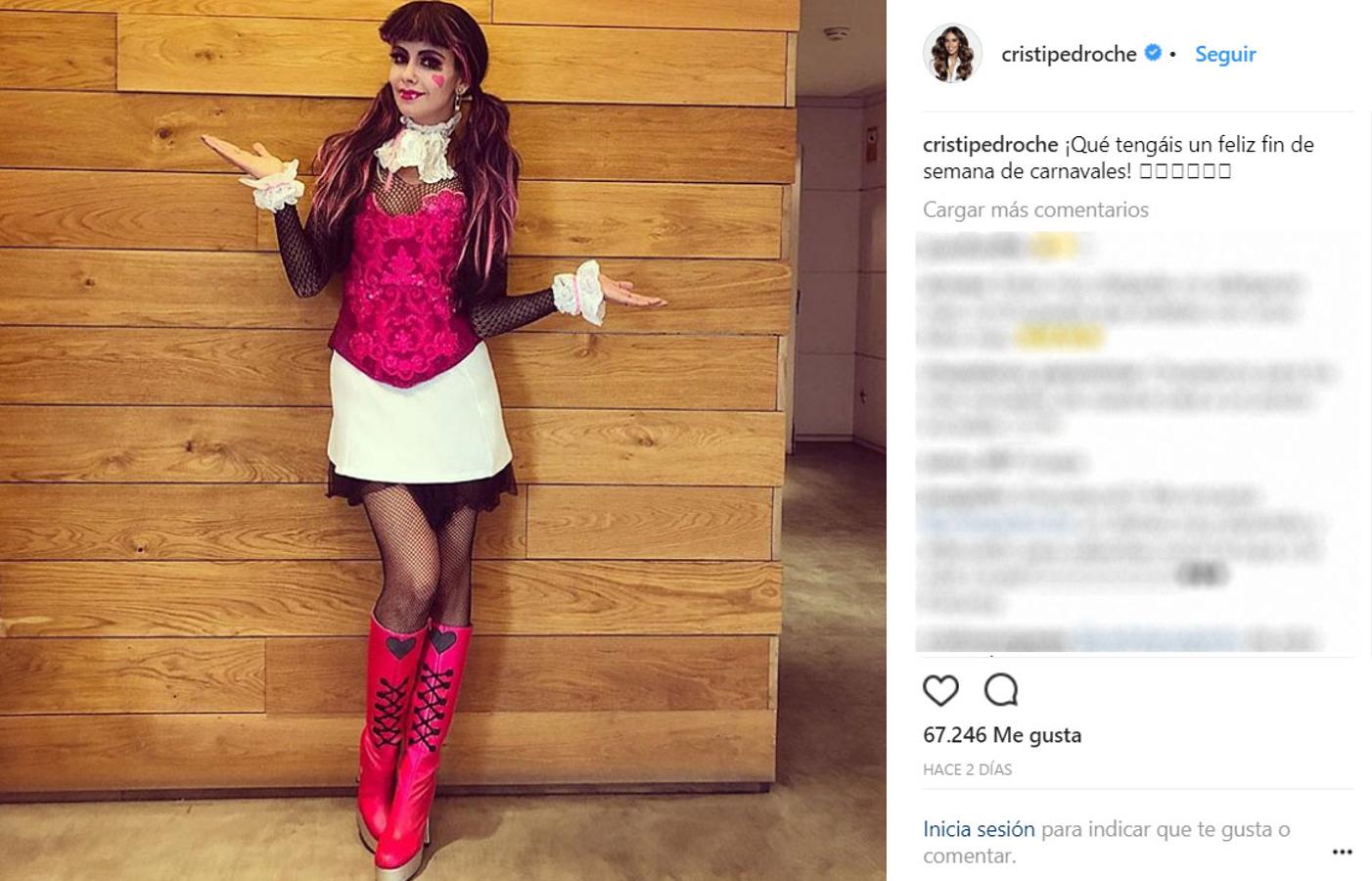 Cristina Pedroche se transformó durante el programa de Zapeando en una auténtica muñeca 'Monster High'.