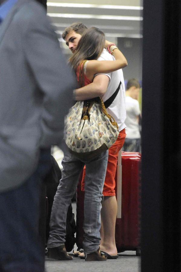 Iker Casillas y Sara Carbonero, inseparables durante el comienzo de su relación.