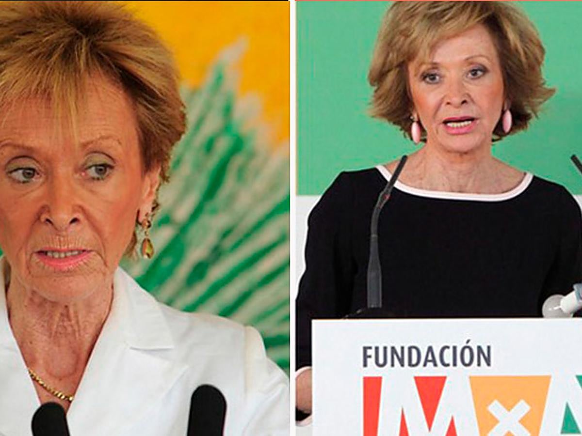 Entre los políticos, la transformación de la que fue vicepresidenta de Zapatero es una de las más llamativas.