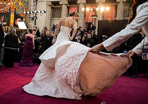 Galería. Jennifer Lawrence, con un vestido de Dior en 2013
