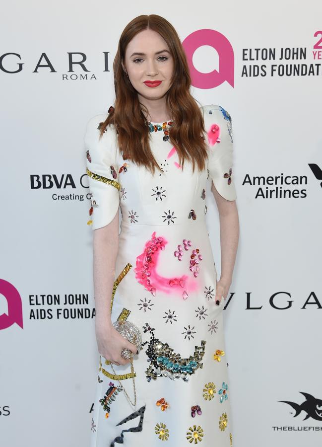 Karen Gilian, otra de las presentes en la fiesta benéfica de Elton John.