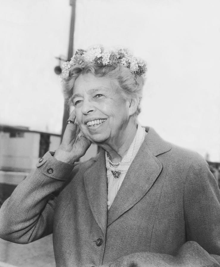 Eleanor Roosevelt, diplomática y activista estadounidense a favor de los derechos humanos. Se negó a que estos fuesen llamados Derechos del hombre, porque excluía a las mujeres.