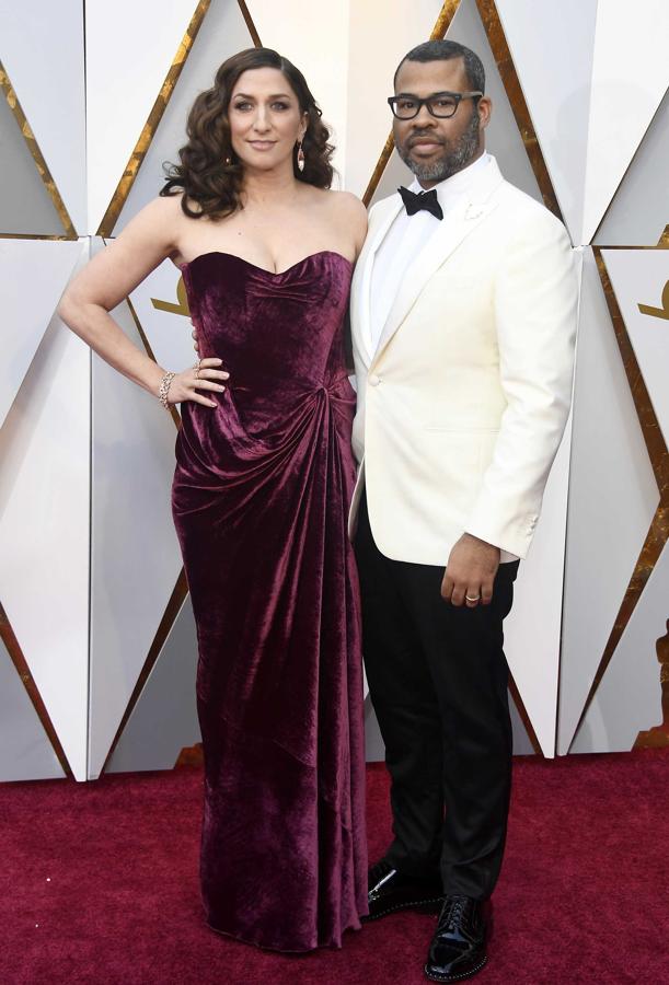 Jordan Peele y su mujer, Chelsea Peretti, fueron lo más comentado de las redes sociales por su gran parecido con Jorge Javier Vázquez y Paz Padilla.
