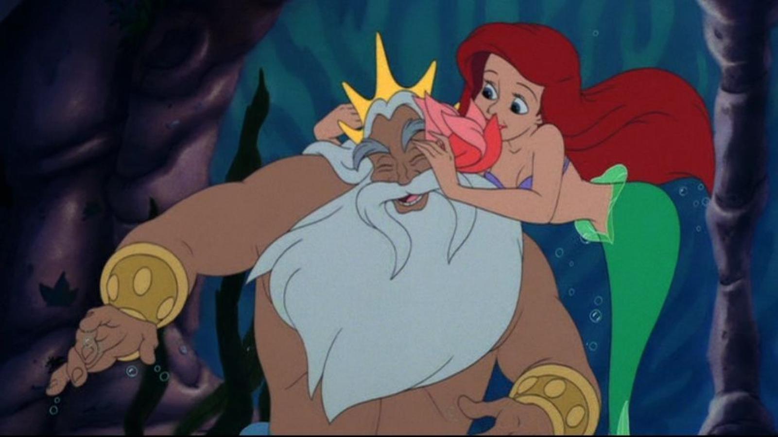 Es un gran hombre pero Tritón es demasiado protector con Ariel en 'La sirenita'.