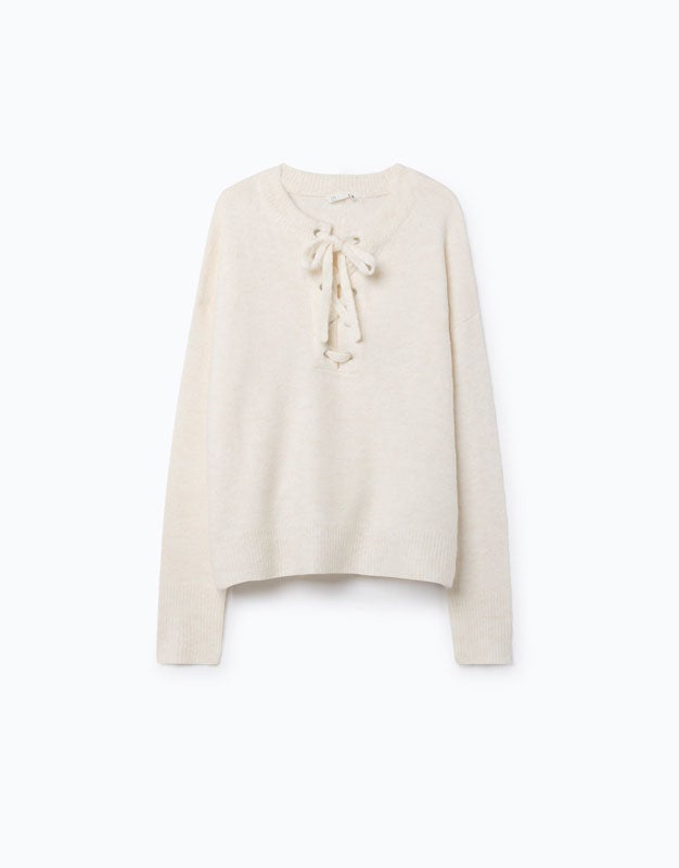 Jersey crudo 'oversize' de Lefties (9 euros).