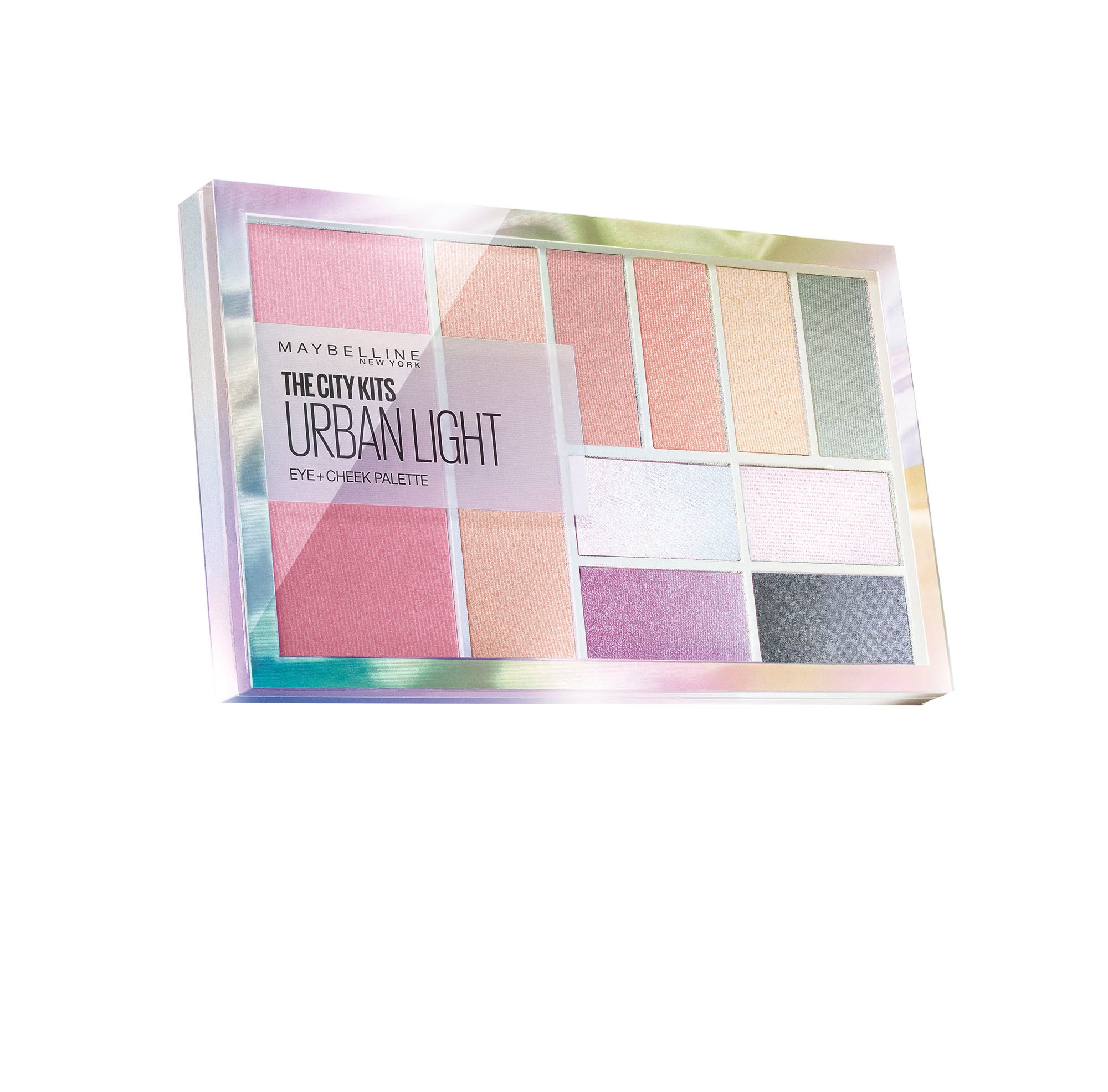 Paleta de sombras de ojos, colorete e iluminador con tonos muy primaverales. (13,99€)