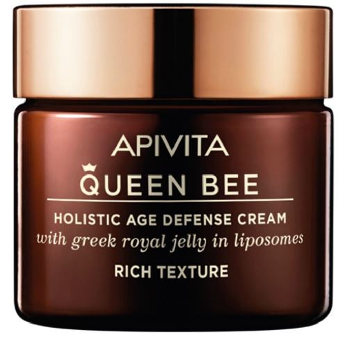 Queen Bee Crema antienvejecimiento holística de textura rica de Apivita (85€).