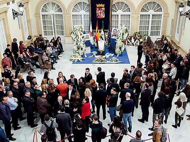 Capilla ardiente del pequeño Gabriel Cruz.