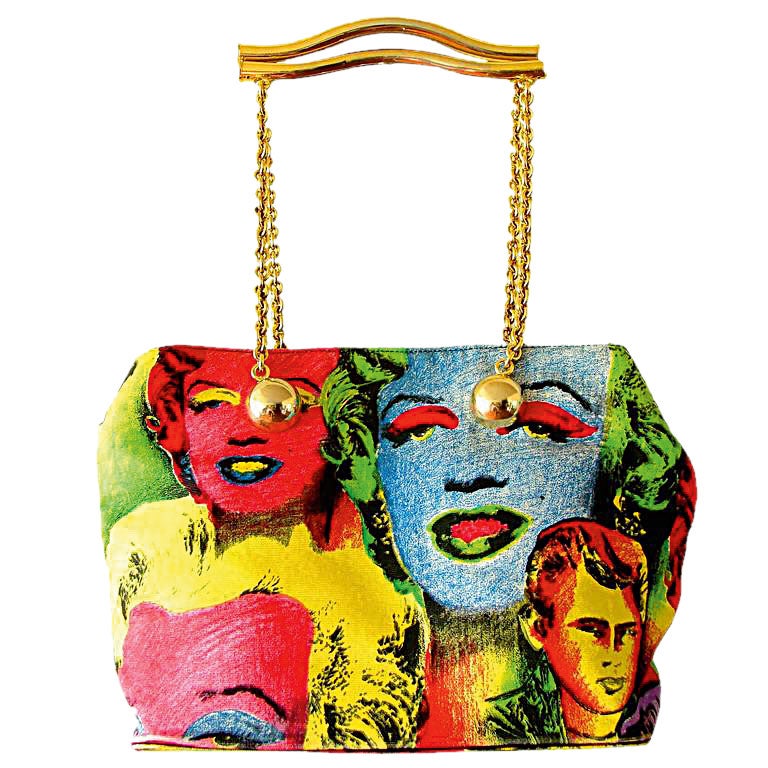 Bolso de Versace con estampado de Andy Warhol.