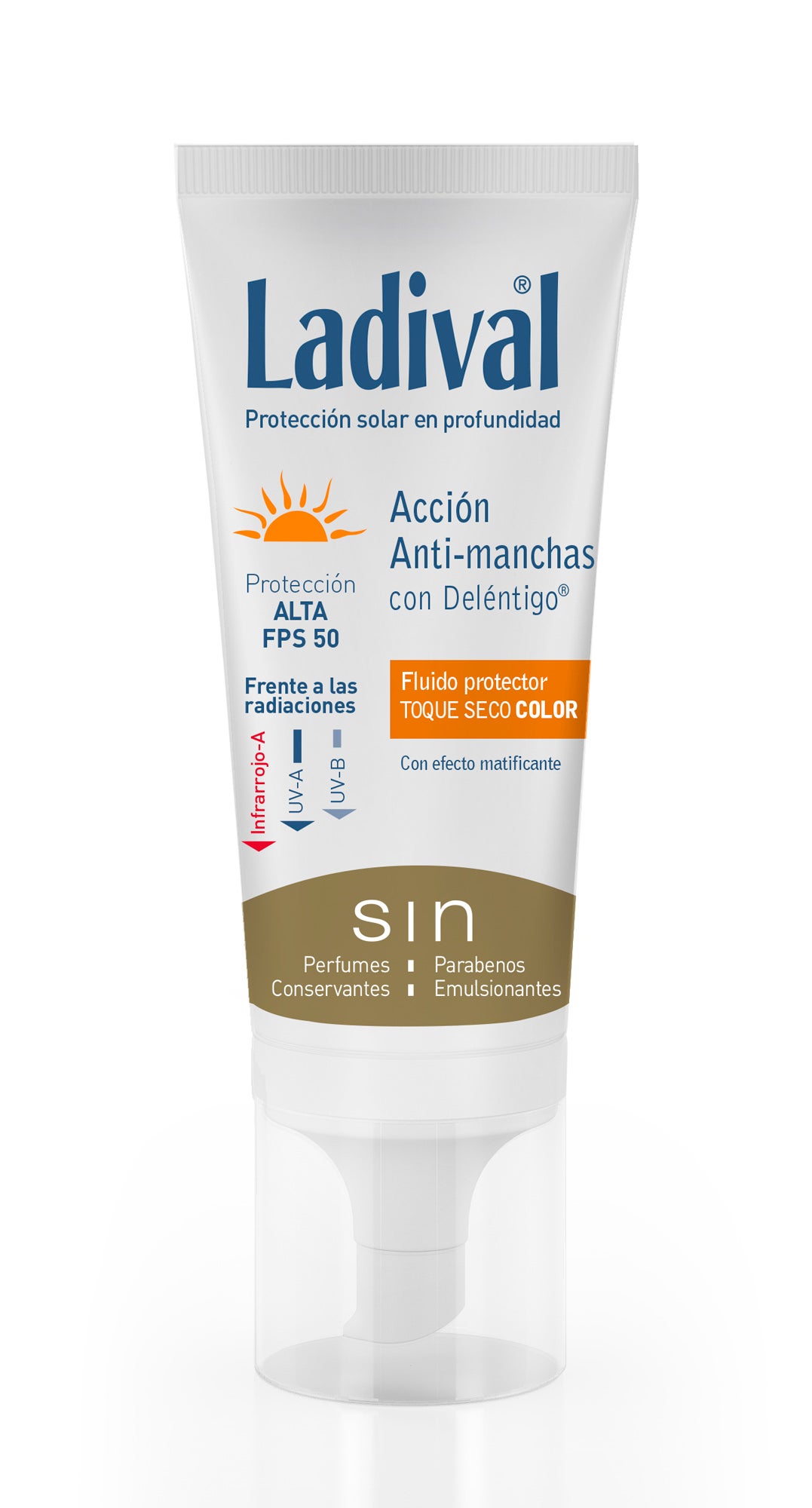 Este fotoprotector actúa regulando la producción de melanina y lipofuscina, responsables de la aparición de manchas en la piel. La nueva fórmula Toque Seco está especialmente pensada para el cuidado de las pieles grasas. Su fórmula con color proporciona luminosidad y un acabado mate uniforme que difumina las imperfecciones, además de proteger activamente frente a la contaminación y frente al sol. (21,22€)