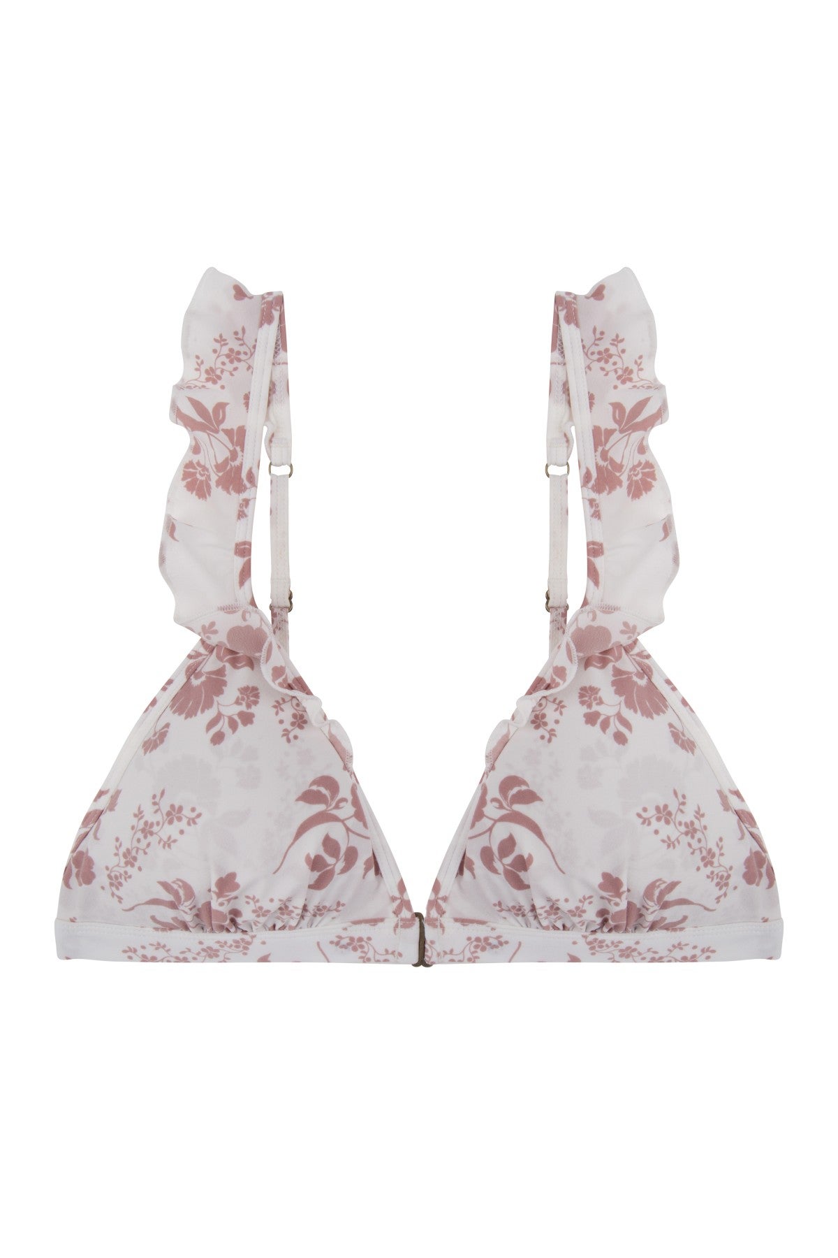 Seguimos con los motivos florales y hemos cazado este precioso y cómodo sujetador con volantes. Seguro que le encanta. De venta en Love Stories Intimates por 75 euros.