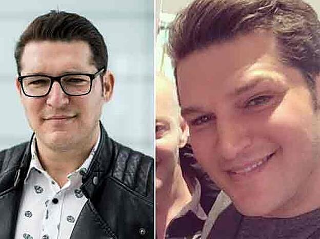 A la izquierda, Manu Tenorio hace un par de semanas. A la derecha, en la que acaba de colgar en las redes.