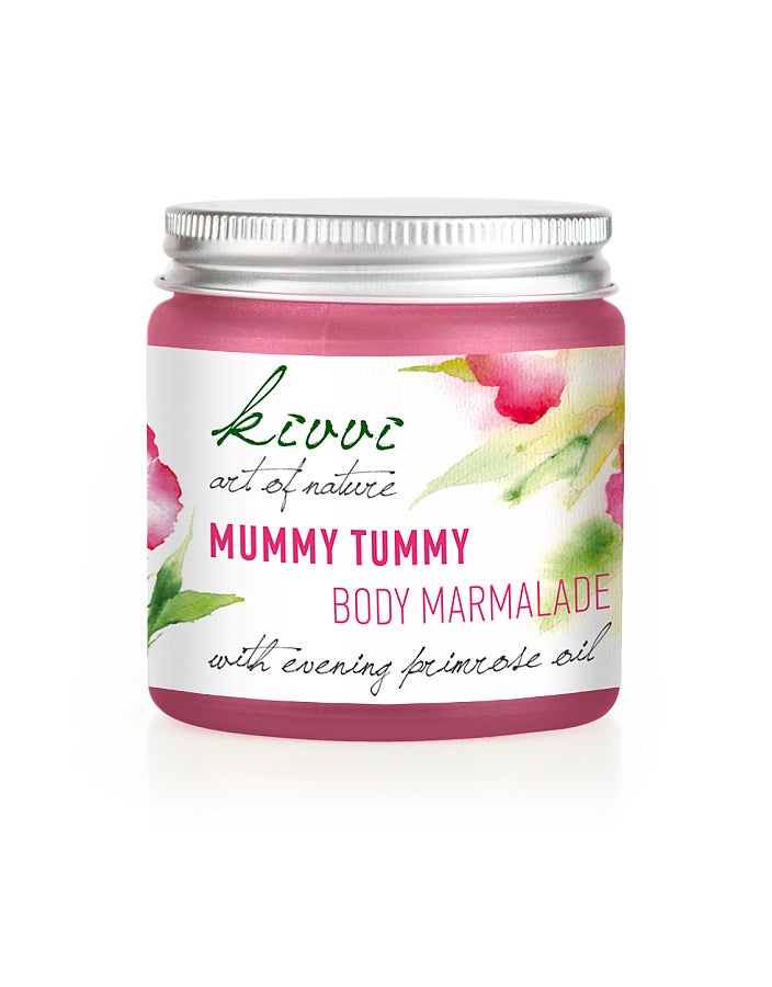 Bálsamo rico y nutritivo que mantiene la elasticidad de la piel previniendo las estrías durante el embarazo. Su fórmula 100% natural con aceites ecológicos cuida la piel al máximo. Con Aceite de Onagra que activa la circulación y lucha contra las estrías. (19,80€, en  Adonia )