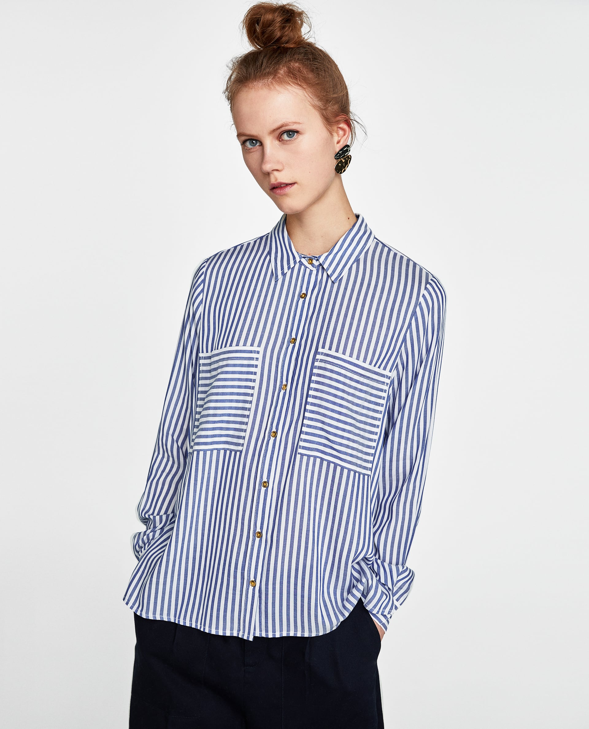 Camisa de rayas de Zara: 22,95 euros.