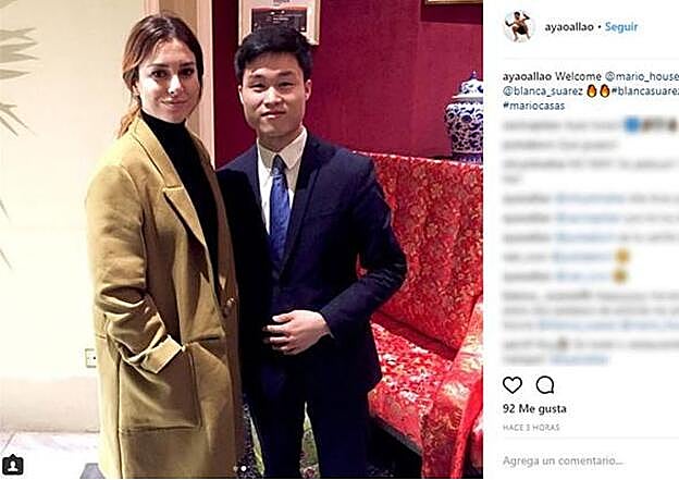 Blanca Suárez en el mismo restaurante que Mario Casas. Ambas fotos demuestran su cita romántica.