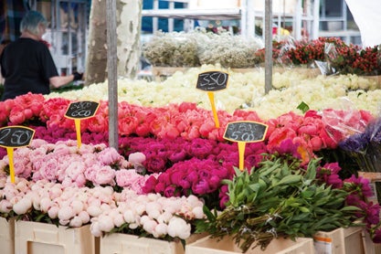 Flores en el Markthal.