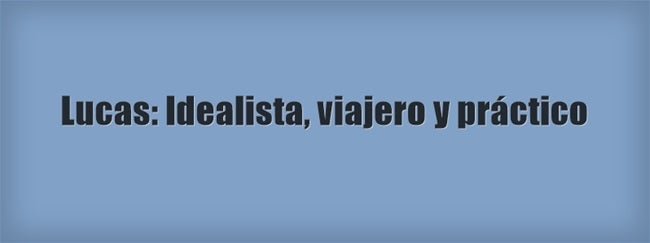 Lucas: Idealista, viajero y práctico. Su origen es grecolatino y hace referencia a la luz, ‘luminoso’. Y santoral es el 18 de octubre en memoria de San Lucas.