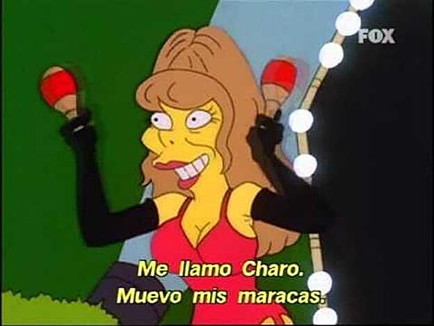 Charo Baeza en 'Los Simpson'.