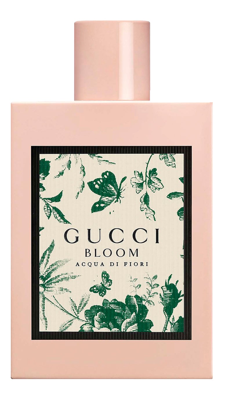 Bloom Acqua di Fiori de Gucci (107€) es una fragancia verde y refrescante, ligera y armoniosa, con un acorde acuático de gálbano y un toque especiado de brotes de casis.