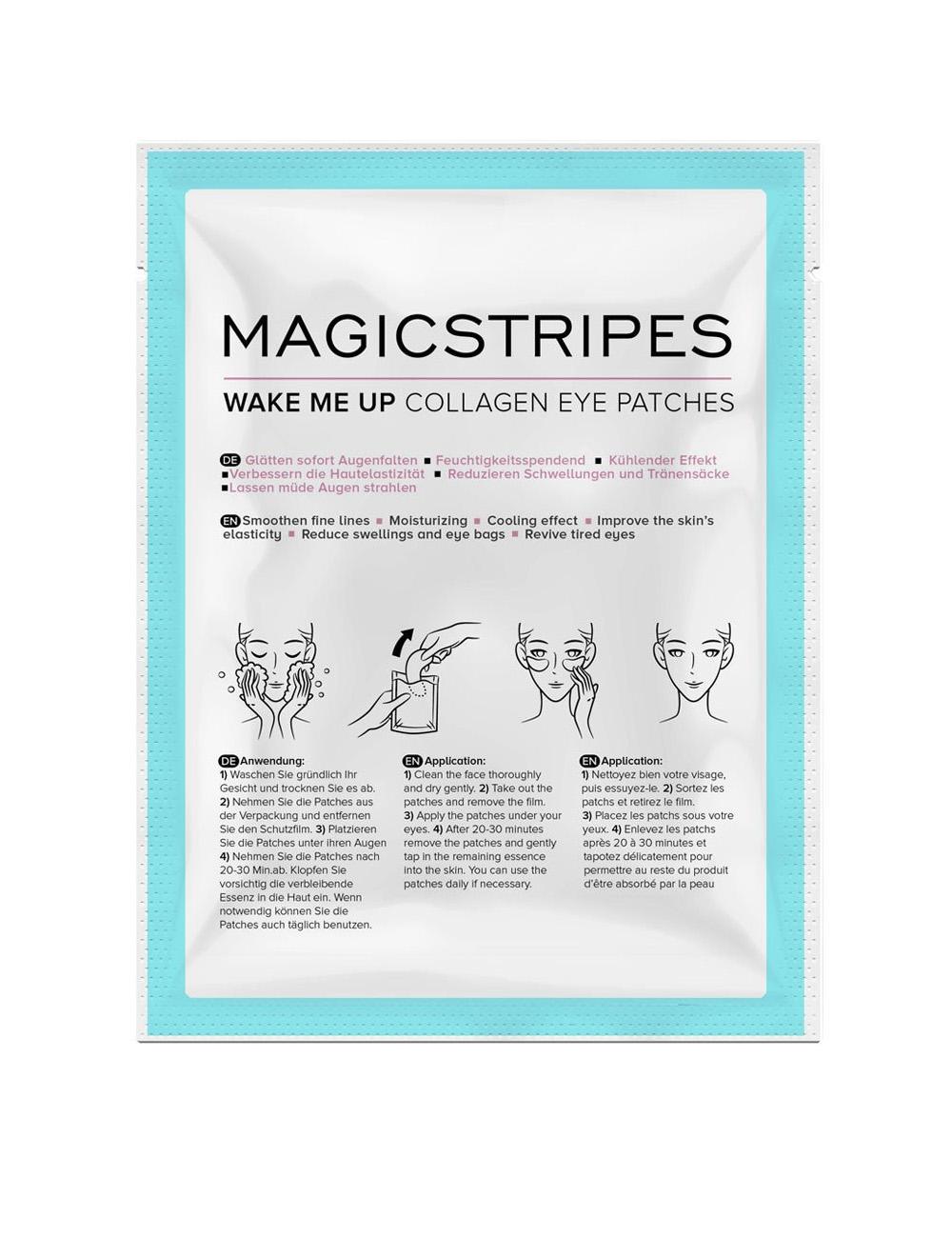Parches de colágeno para los ojos, ultra concentrados y de acción refrescante. Reduce la apariencia de las arrugas, las ojeras y las bolsas y revive las miradas cansadas. Gracias a su efecto refrescante, reducen la inflamación.