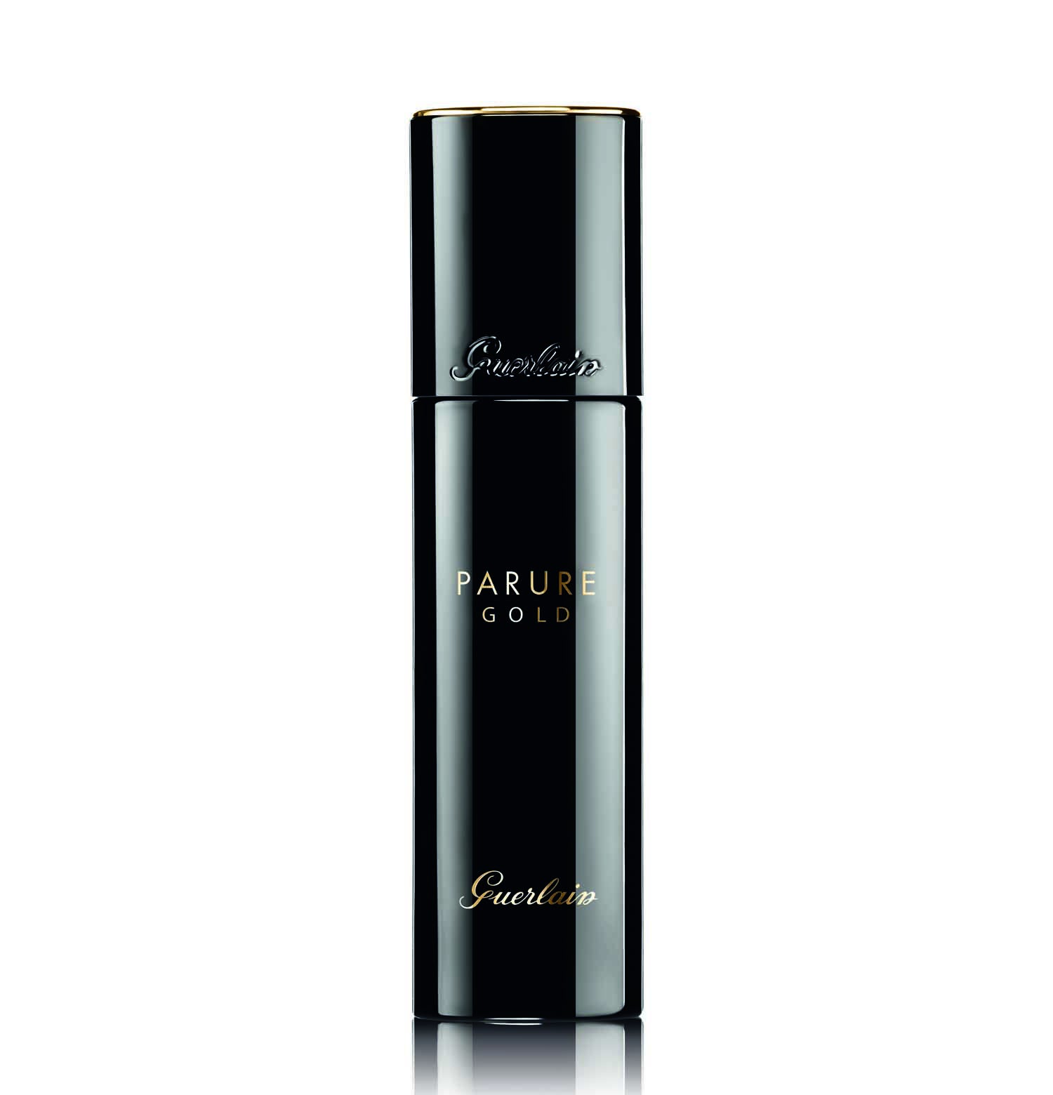 Parure Gold de Guerlain. Una base de maquillaje con una fórmula inspirada en el oro puro que elimina las imperfecciones y viste la piel con un velo de luminosidad.
