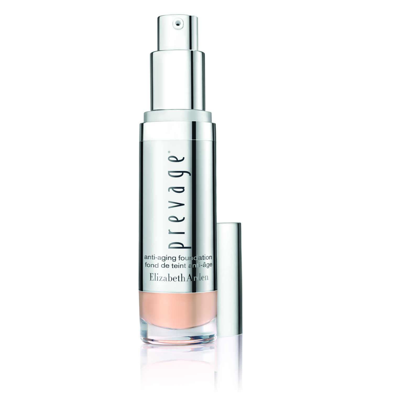 Prevage Anti-Aging Foundation SPF30 de Elizabeth Arden. Base de textura fluida y cobertura media, que crea una piel luminosa y natural, suavizando las arrugas. (60€)