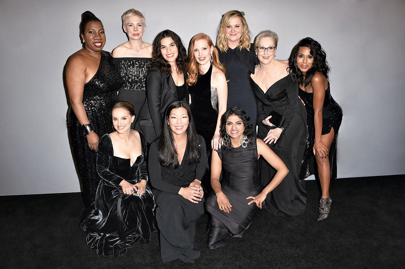 . En los Globos de Oro, activistas y estrellas (Michelle Williams, America Ferrara, Jessica Chastain, Meryl Streep, Kerry Washington y Natalie Portman), vistieron de negro.