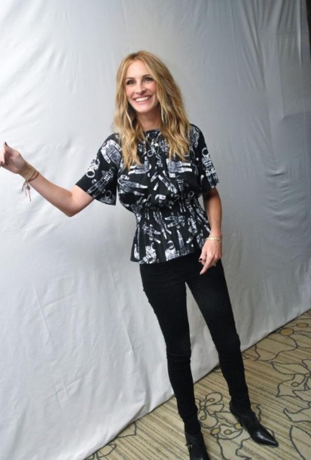 El estilo de Julia Roberts ha evolucionado mucho en los últimos años. A pesar de eso nunca abandona 'casual looks' como este.