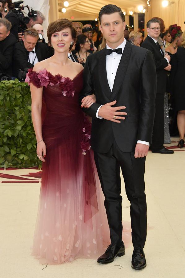 Scarlett Johansson, con un vestido degradé