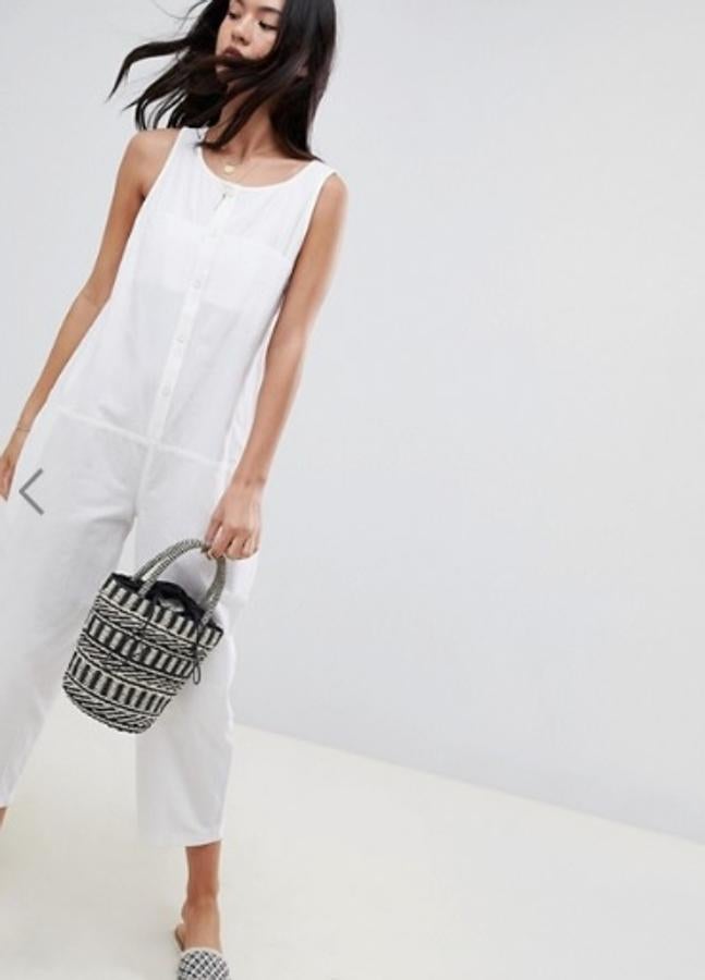 Mono largo estilo worker de algodón, 48,99 euros.