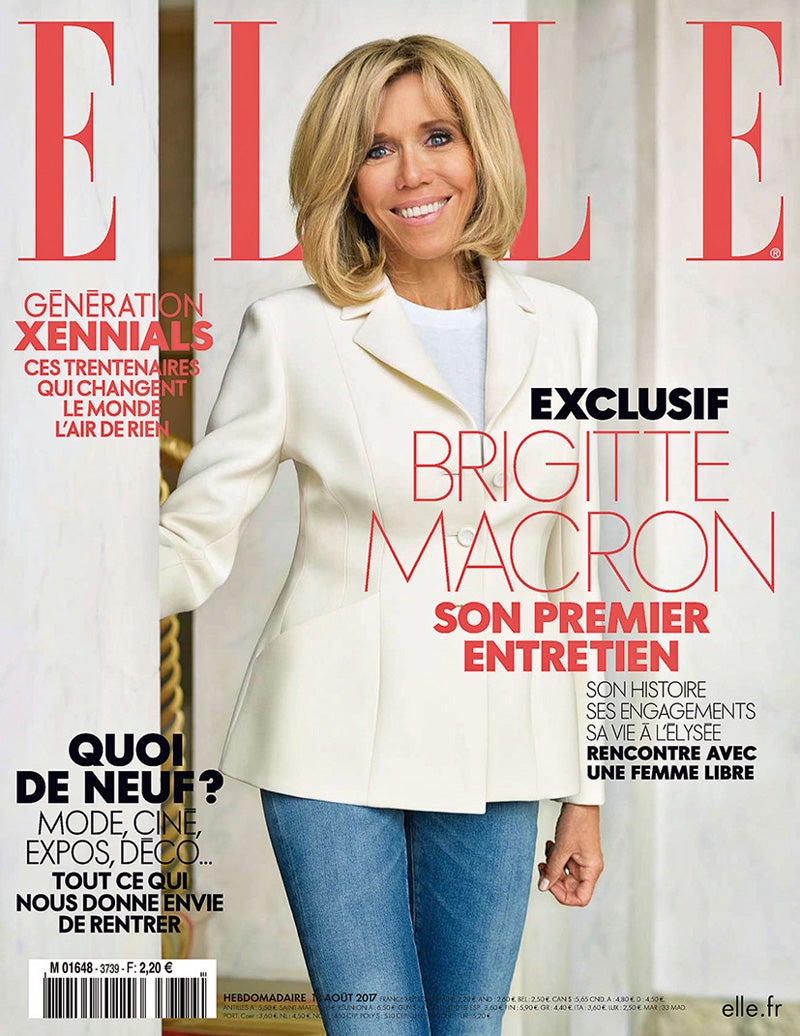Brigitte Macron en la portada de la revista 'Elle'