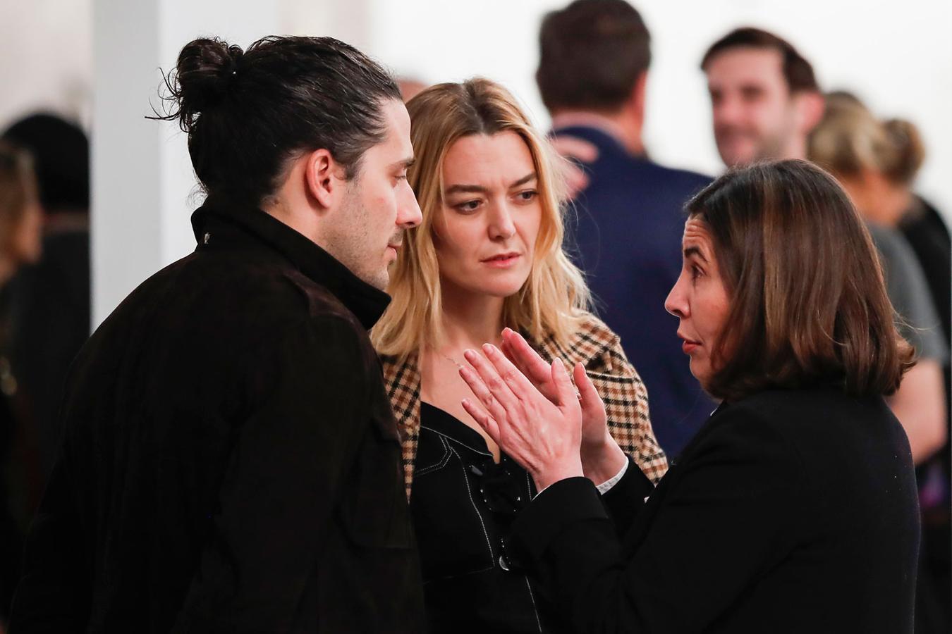 Amantes del arte, en la imagen podemos ver a Carlos Torretta y Marta Ortega en ARCO.