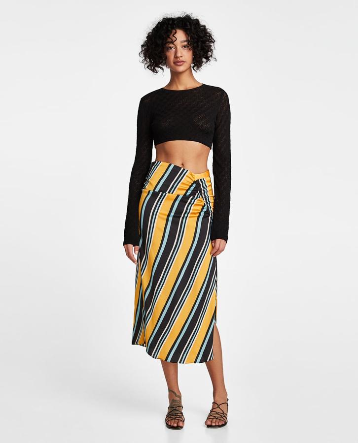 Falda pareo de rayas, 29,95 euros.