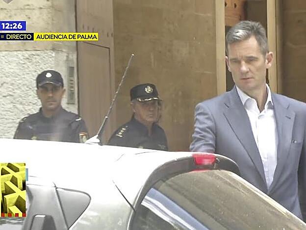 Iñaki Urdangarin a su llegada a los juzgados de Palma de Mallorca.