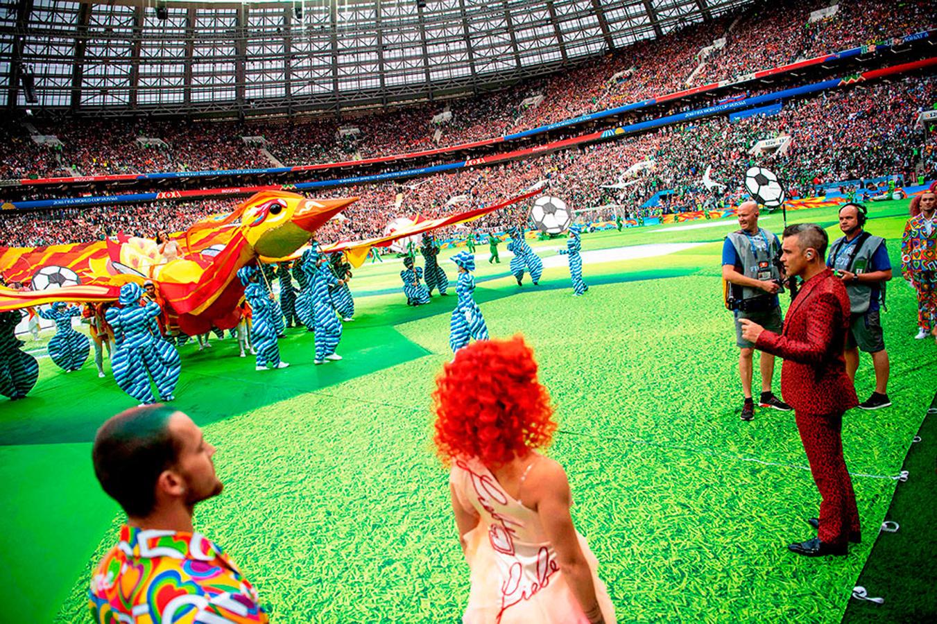 Derroche de color y música en la ceremonia de inauguración del Mundial de Rusia 2018.