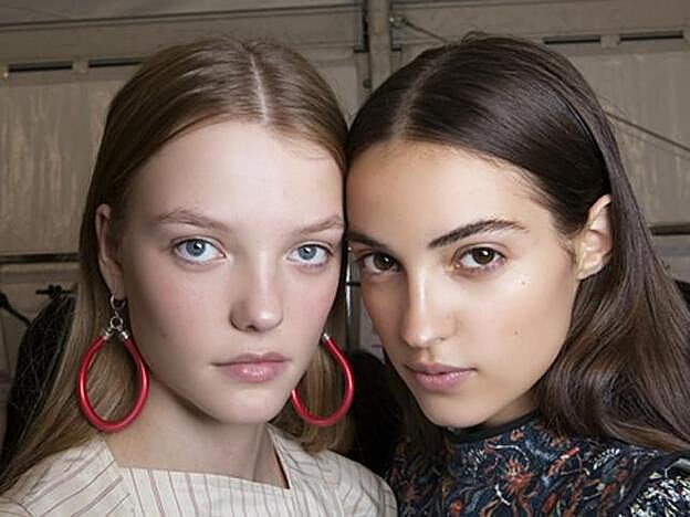 Un look de belleza de desfile de Isable Marant..