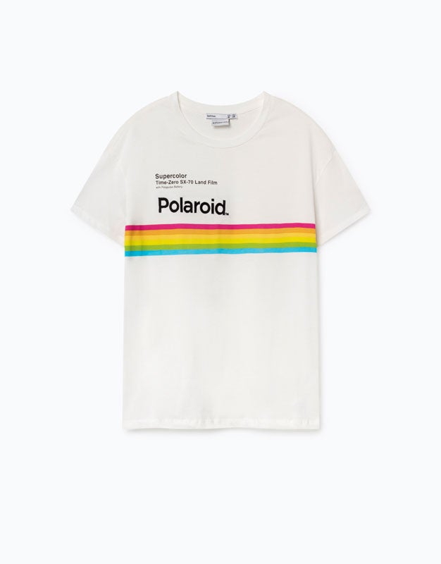 Camiseta polaroid con colores y mensaje, de Lefties: 12 euros.