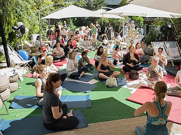 Galería. La sesión de respiración yogui de Cristina Cuturi.