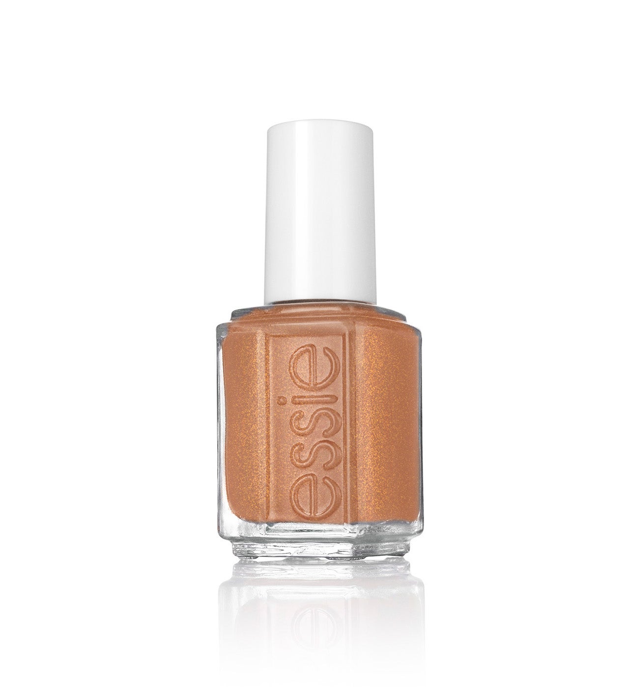 Siempre que puedas, añade un detalle metalizado a tu manicura. Puedes empezar con llevar solo  una uña brillante , por alternar una mate y otra dorada o, si te atreves, prueba a lucir este tono en los diez dedos. Destacará tu  piel morena .  Sunny Daze de essie  (11,95 €.)