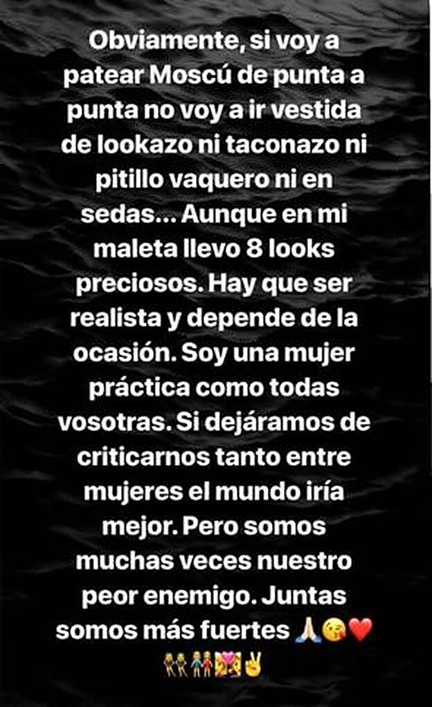 Primer 'stories' de Georgina.