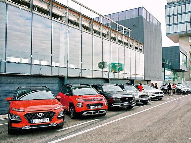 Al volante en el Jarama.