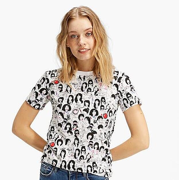 Camiseta manga corta estampada, 5,99 euros.