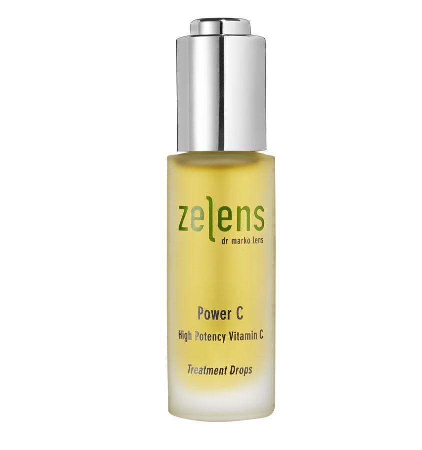 Una altísima concentración (20%) de vitamina C liposuble en forma de tetraisopalmitato de ascorbilo es el secreto de Power C de Zelens, un sérum que además contiene lípidos y Omega 3 y 6 para mejorar la función barrera.