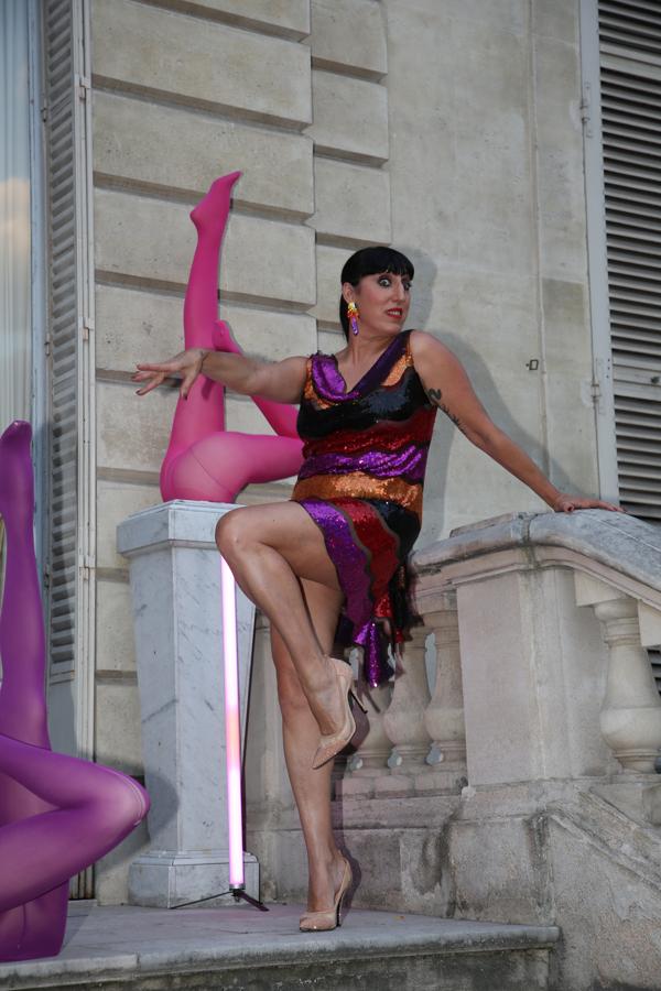 Y también en su fiesta 'after show'...