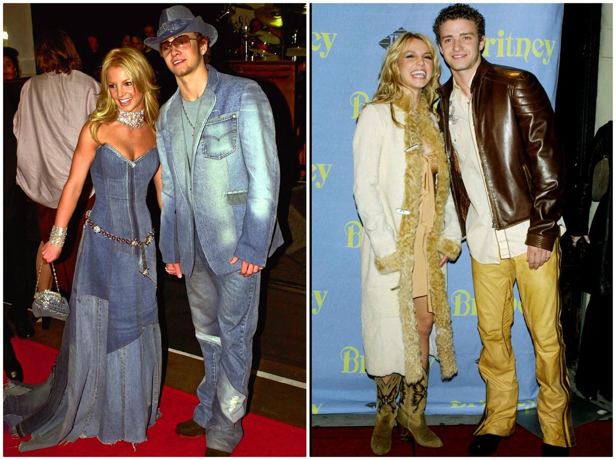 Hubo una época a principios de los 2000 en la que Britney Spears y Justin Timberlake eran pareja y, por si fuera poco, se sentían 'super cool' cuando posaban juntos y coordinados en los 'photocalls'. Un espanto, vamos...