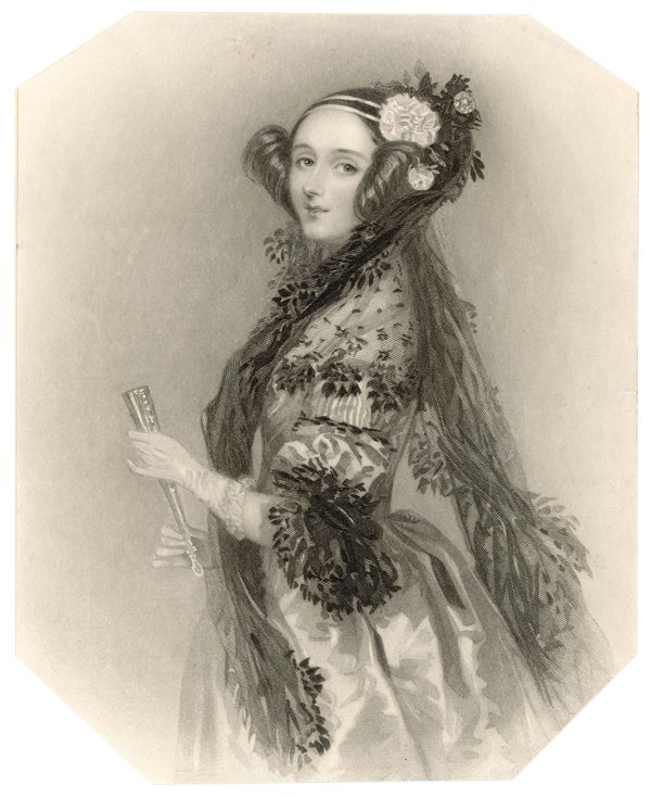 2. Ada Lovelace. Matemática, hija de Lord Byron... y la primera programadora de la historia (hombre o mujer). Describió, en 1843, el primer algoritmo destinado a ser procesado por una máquina.